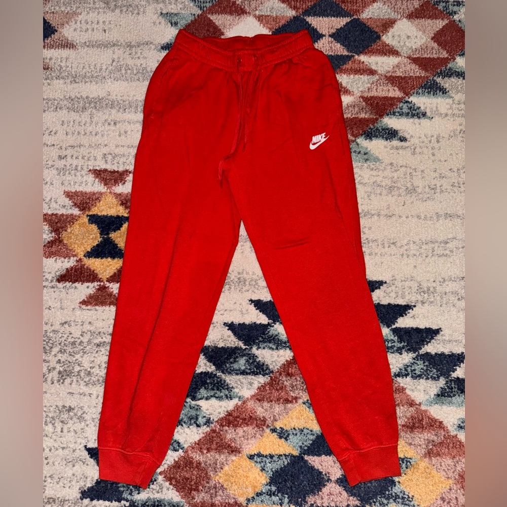 Nike Red Jogger Sweatpants
